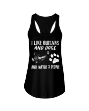 I Like Guitars And Dogs Ladies Flowy Tank tile