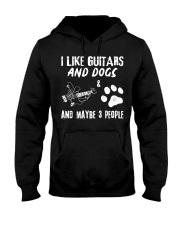 I Like Guitars And Dogs Hooded Sweatshirt tile