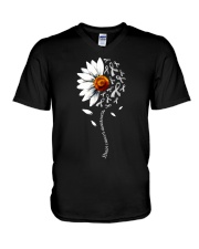 Brain Cancer Awareness V-Neck T-Shirt tile