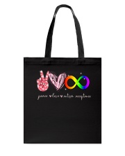 Autism acceptance Tote Bag tile