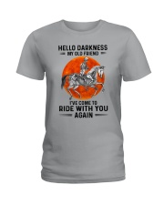 Hello Darkness My Old Friend Ladies T-Shirt tile