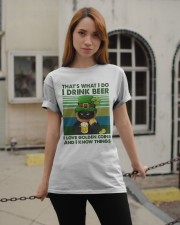 That's What I Do I Drink Beer Patrick's Day Classic T-Shirt apparel-classic-tshirt-lifestyle-19
