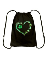 Shamrock Heart Patrick's Day Drawstring Bag tile