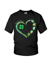 Shamrock Heart Patrick's Day Youth T-Shirt tile