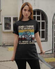 And I Think To Myself What A Wonderful Wheel Classic T-Shirt apparel-classic-tshirt-lifestyle-19