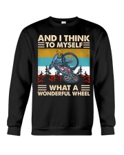 And I Think To Myself What A Wonderful Wheel Crewneck Sweatshirt tile