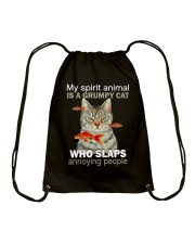 My Spirit Animal Is A Grumpy Cat Drawstring Bag tile