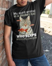 My Spirit Animal Is A Grumpy Cat Classic T-Shirt apparel-classic-tshirt-lifestyle-27