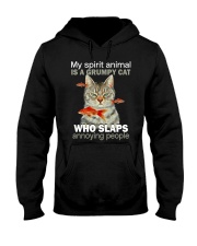 My Spirit Animal Is A Grumpy Cat Hooded Sweatshirt tile