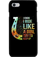 Ride like a girl Phone Case tile