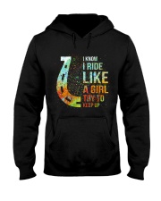 Ride like a girl Hooded Sweatshirt tile