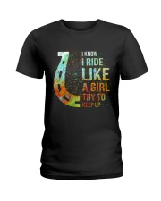 Ride like a girl Ladies T-Shirt tile