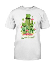 Luckkulent St Patrick's Day Classic T-Shirt front