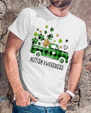 Autism Awareness St Patrick's Day Classic T-Shirt lifestyle-mens-crewneck-front-4