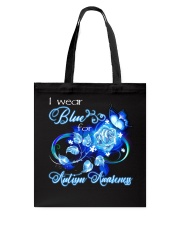 I Wear Blue Tote Bag tile