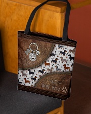Dachshund Leather Pattern Print All-over Tote aos-all-over-tote-lifestyle-front-02