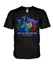 Don't Let Your Story End V-Neck T-Shirt tile