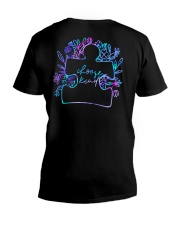 Autism Mama V-Neck T-Shirt tile