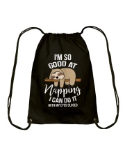 I Can Do It Eyes Closed Drawstring Bag tile