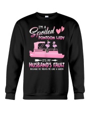 I'm A Spoiled Pontoon Lady Crewneck Sweatshirt tile