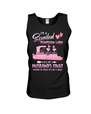 I'm A Spoiled Pontoon Lady Unisex Tank tile