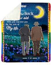 I Love You To The Moon And Back Valentine Sherpa Fleece Blanket tile