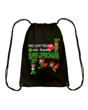 One Lucky Teacher St Patrick's Day Drawstring Bag tile
