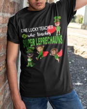 One Lucky Teacher St Patrick's Day Classic T-Shirt apparel-classic-tshirt-lifestyle-27