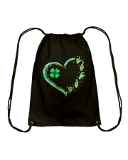 Shamrock Heart Patrick's Day Drawstring Bag tile