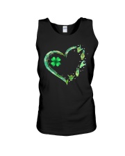 Shamrock Heart Patrick's Day Unisex Tank tile