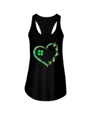 Shamrock Heart Patrick's Day Ladies Flowy Tank tile
