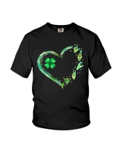 Shamrock Heart Patrick's Day Youth T-Shirt tile