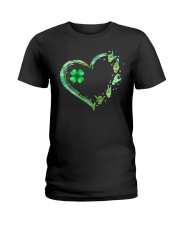 Shamrock Heart Patrick's Day Ladies T-Shirt tile