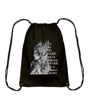 Listen To The Wind Drawstring Bag tile