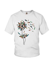 Dandelion Native American Feathers Youth T-Shirt tile