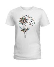 Dandelion Native American Feathers Ladies T-Shirt tile
