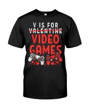 V For Video Classic T-Shirt front