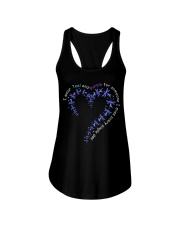I Wear Teal And Purple For Someone I Miss Ladies Flowy Tank tile