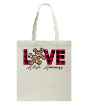 Love Someone With Autism Valentine Tote Bag tile
