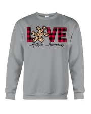 Love Someone With Autism Valentine Crewneck Sweatshirt tile