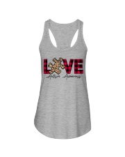 Love Someone With Autism Valentine Ladies Flowy Tank tile
