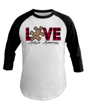 Love Someone With Autism Valentine Baseball Tee tile