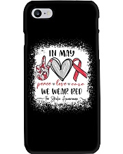 In May We Wear Red For Stroke Awareness Phone Case tile