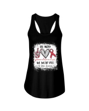In May We Wear Red For Stroke Awareness Ladies Flowy Tank tile