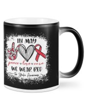 In May We Wear Red For Stroke Awareness Mugs tile