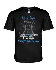 It's Fine V-Neck T-Shirt tile