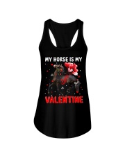 My Horse Is My Valentine Valentine Ladies Flowy Tank tile