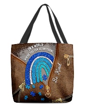 In A World leather pattern print All-over Tote back