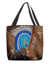 In A World leather pattern print All-over Tote front