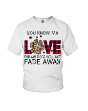 You Know My Love For My Dogs Valentine's Day Youth T-Shirt tile